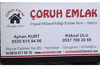 ÇORUH EMLAK İnşaat  müteahhitliği Emlak Alım -Satım