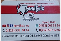 Kemiksiz Et Kombinası 