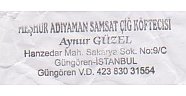 Meşhur Adıyaman Çiğ Köftecisi  -  Aynur Güzel