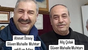 Güven Mahallesi muhtarı Aliş Çolak 